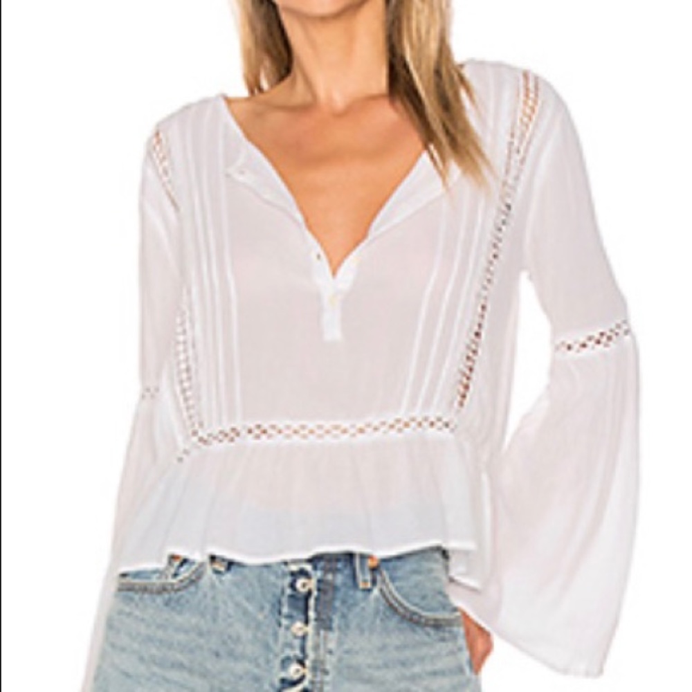 Amuse society zani woven blouse